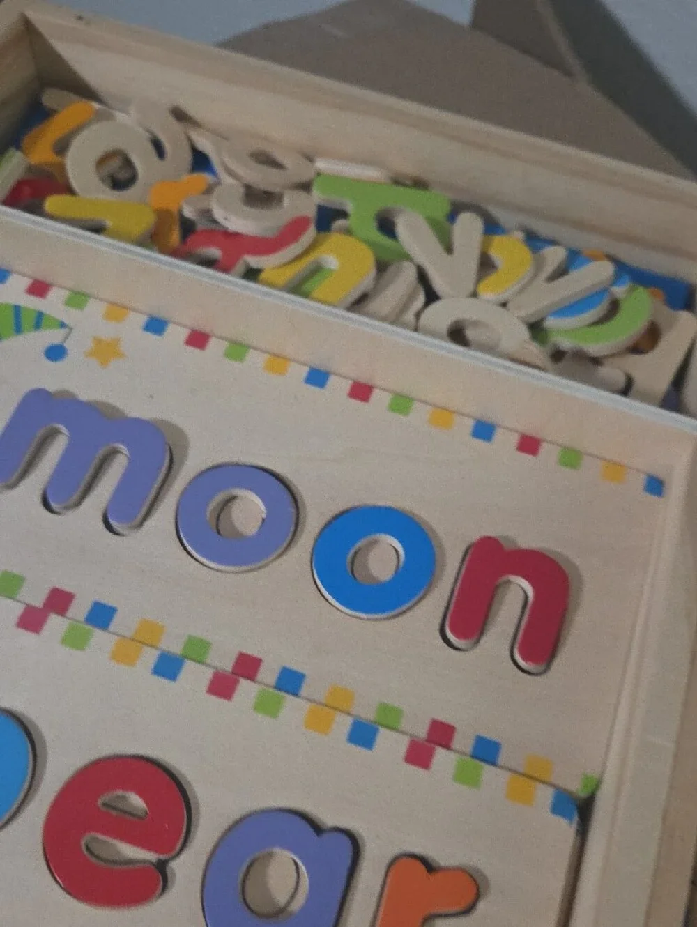 Melissa And Doug Wooden Alphabet & Picture Puzzle Set - Multi Color, 2 Sets.